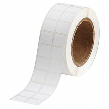 BRADY Label White Blank Polypropylene, 18CE12