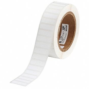 BRADY Label White Polyester Permanent Acrylic, 18CE75