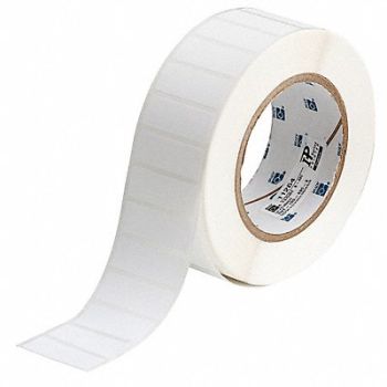 BRADY Label White Blank Polyester, 18CT61