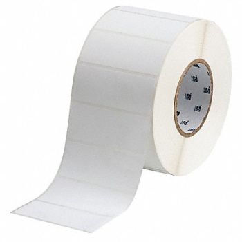 BRADY Label White Blank Polyester, 18CT65