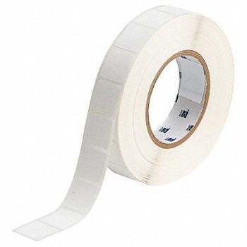 BRADY Label White Blank Polypropylene, 18CY44