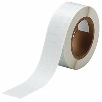 BRADY Label White Blank Polyester, 18DC15