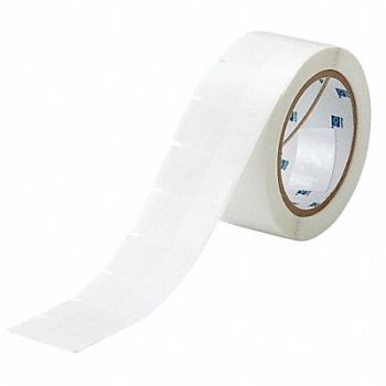 BRADY Label White/Translucent Blank Polyester, 18DC51