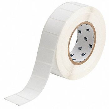 BRADY Label White Blank Polypropylene, 18DC90