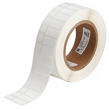BRADY Label White Blank Polypropylene, 18DE06