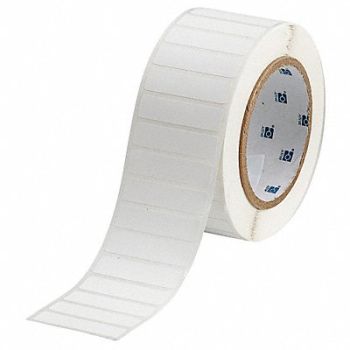 BRADY Label White Blank Polypropylene, 18DJ72