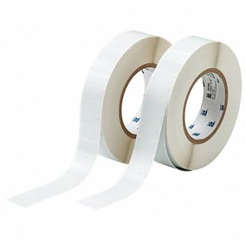 BRADY Label White Blank Polyester, 18DP16