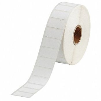 BRADY Label White Blank Polypropylene, 18DU48