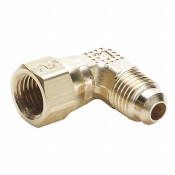 PARKER Swivel Elbow 45 Deg Brass Flare PK5, 18E825