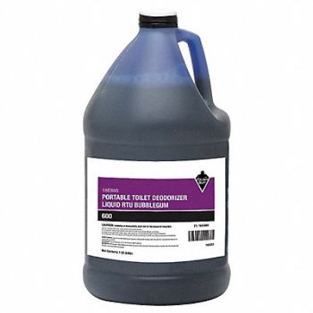 TOUGH GUY Portable Toilet Deodorizer 1 gal Jug, 18E885