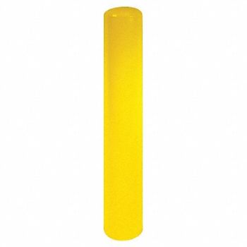 CALPIPE SECURITY BOLLARDS Bollard Fixed 5 Carbon Steel Yellow, 18F949