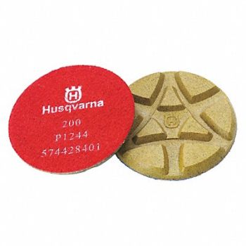 HUSQVARNA Polishing Pads 200 Grit 3 In, 18G439