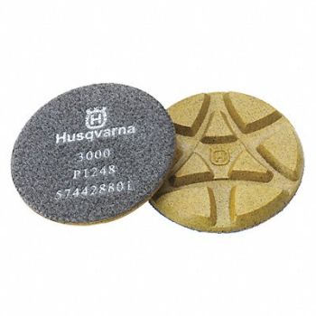 HUSQVARNA Polishing Pads 3000 Grit 3 In, 18G443