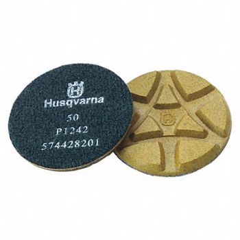 HUSQVARNA Polishing Pads 50 Grit 5 In, 18G473