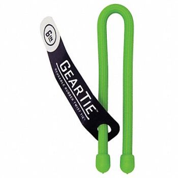 NITE IZE Gear Tie Assorted 6 in PK100, 18G630