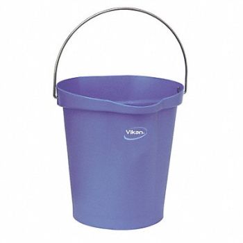 VIKAN F8439 Hygienic Bucket 3 1/4 gal Purple, 18G946