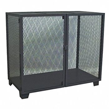 JAMCO Open Storage Cabinet 54 H 72 W Black, 18G987