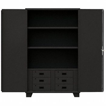 JAMCO Combo Drawer Cabinet 78 H 60 W Black, 18H060