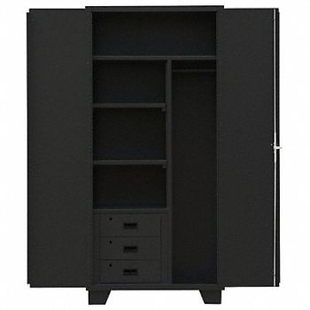 JAMCO Combo Wrdrb/Drawer Cab 78 H 36 W Black, 18H086