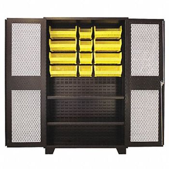 JAMCO Bin Cabinet Shelving 78 H 48 W 24 D, 18H113