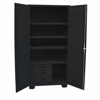 JAMCO Combo Drawer Pgbrd Cab 78 H 60 W Black, 18H120