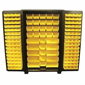 JAMCO Bin Cabinet Louvered 78 H 48 W 24 D, 18H128
