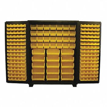 JAMCO Bin Cabinet Louvered 78 H 60 W 24 D, 18H129
