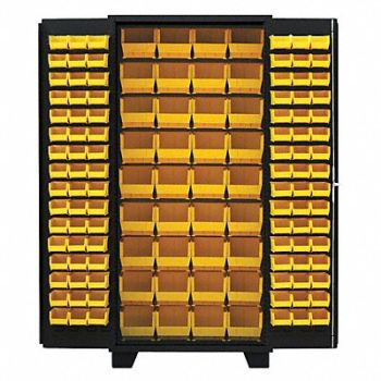 JAMCO Bin Cabinet Louvered 78 H 36 W 24 D, 18H131