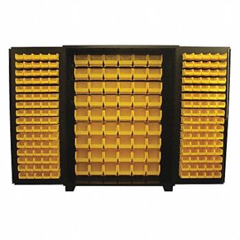 JAMCO Bin Cabinet Louvered 78 H 60 W 24 D, 18H133