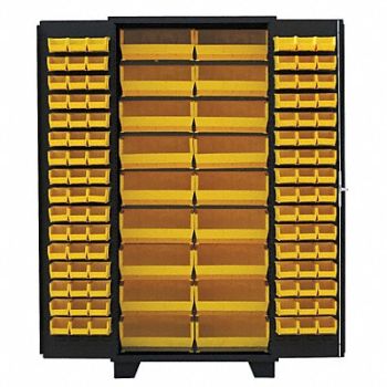 JAMCO Bin Cabinet Louvered 78 H 36 W 24 D, 18H135