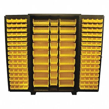 JAMCO Bin Cabinet Louvered 78 H 48 W 24 D, 18H136