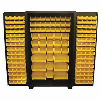 JAMCO Bin Cabinet Louvered 78 H 48 W 24 D, 18H140