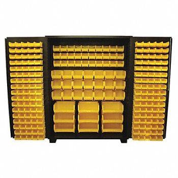 JAMCO Bin Cabinet Louvered 78 H 60 W 24 D, 18H141