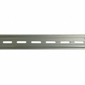 GRAINGER APPROVED DIN Mounting Track Aluminum Length 2 Ft, 18Z760