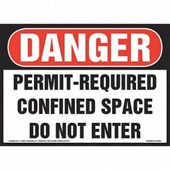 JJ KELLER Permit-Required Confined Space 10 x 7, 190X64