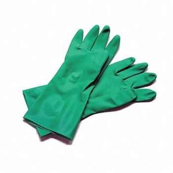 SAN JAMAR Dishwash Glove Nitrile 13 Grn L PK12, 191U25