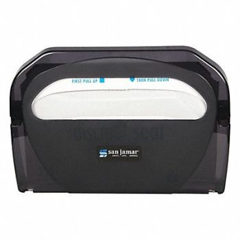 SAN JAMAR Toilet Seat Cover Dispenser Black, 191W03