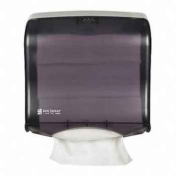 SAN JAMAR Towel Disp Fusion Multifold/C-Fold Black, 191W25