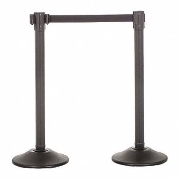 US WEIGHT Sentry QS Stanchion 6.5ft Black Belt PR, 196Y90