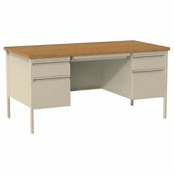 HIRSH Office Desk 60 W x 29-1/2 H x 30 D, 454Z55