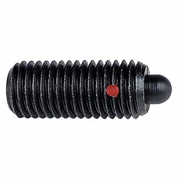 TE-CO Spring Plunger Blk Oxd 1/4-20x3/4 L PK5, 19A664