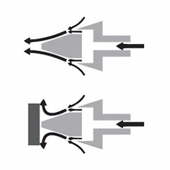 GUARDAIR Air Gun Pistol Grip Cast Aluminum, 1RF88