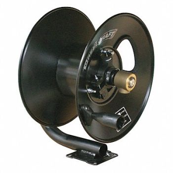 REELCRAFT Hand Crank Hose Reel 50 ft 3/8 ID Blck, 19A874