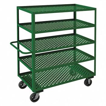 GRAINGER APPROVED Metal Utility Cart 2 000 lb Steel, 19C138
