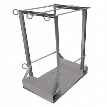 GRAINGER APPROVED Gas Cylinder Pallet Cylinder Capacity 4, 19C157
