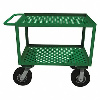 GRAINGER APPROVED Metal Utility Cart 1 000 lb Steel, 19C185