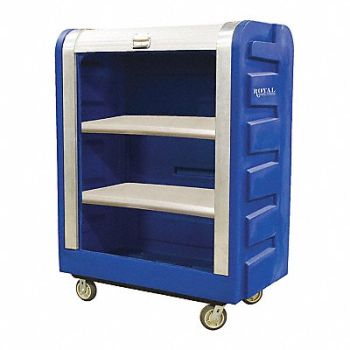 ROYAL BASKET TRUCKS Bulk Tambour Truck 48 cu ft Blue, 19D630
