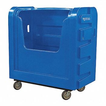 ROYAL BASKET TRUCKS Poly Bulk Truck 36 cu ft Blue, 19D631