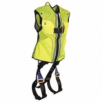 FALLTECH G4013 Full Body Harness Hi-Vis Vest L/XL, 19F347