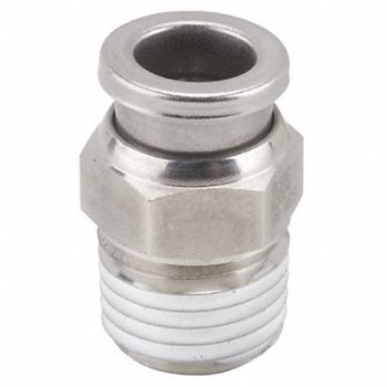SMC Adapter Thread 1/4 in Tube 1/2 in, 19F735
